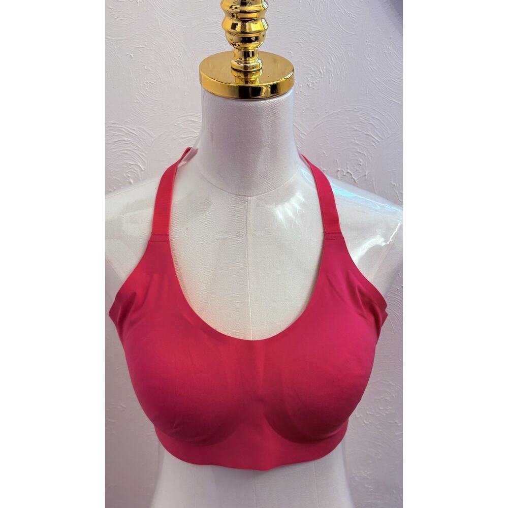 Knix Hot Pink Lace Back Bralette Size XXL Pullover Removable Pads